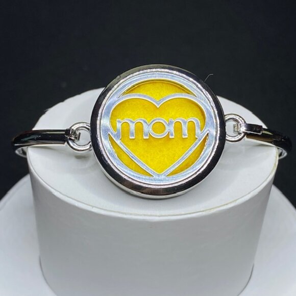 Aromatherapy Bangle Bracelet Multicolor Heart Mom - Picture 3 of 12